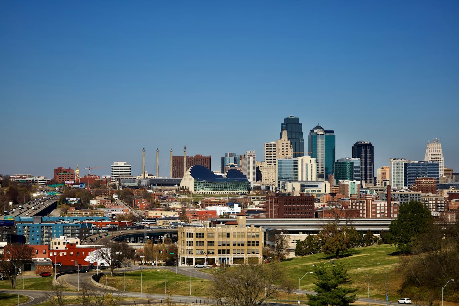 Kansas City, Kansas cityscape and street view