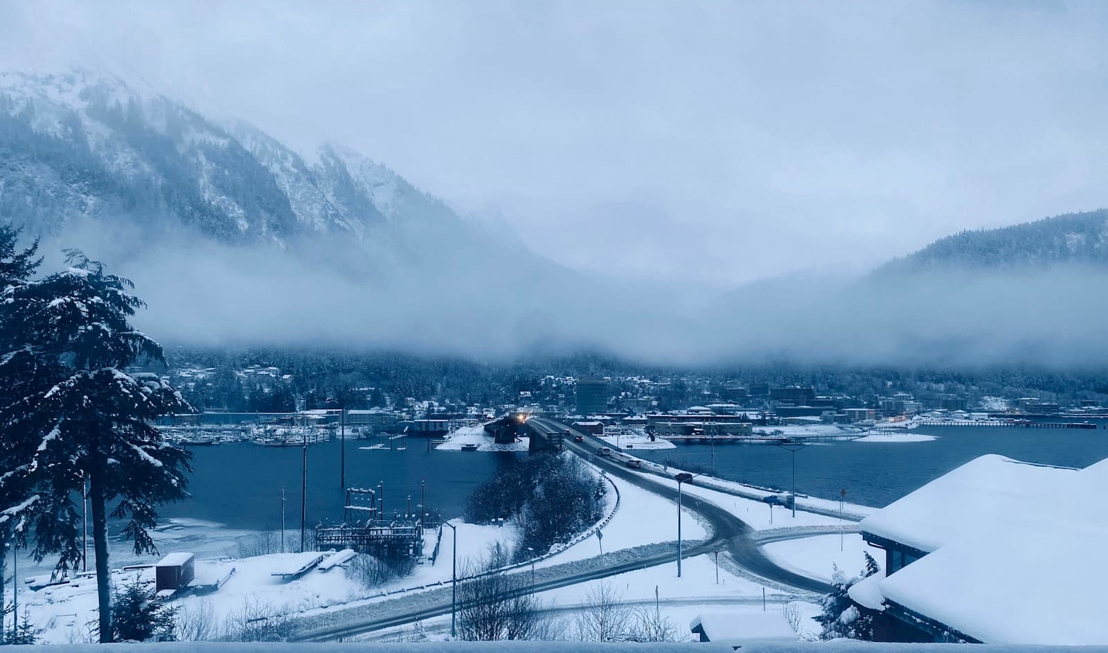 Alaska cityscape and street view